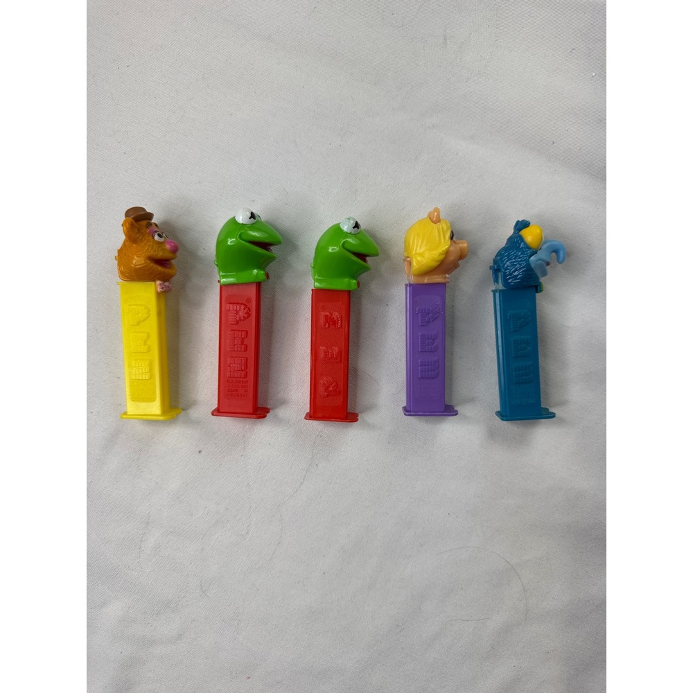 Vintage Muppets PEZ Dispenser Lot of 5 Kermit Miss Piggy Gonzo Fozzie Bear 1991 - Picture 3 of 11